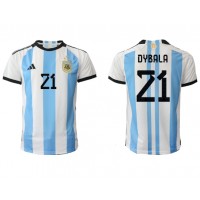 Dres Argentina Paulo Dybala #21 Domaci SP 2022 Kratak Rukav